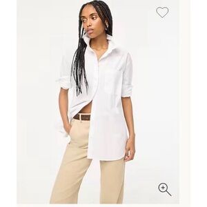 J. Crew Relaxed White Button-Up Shirt